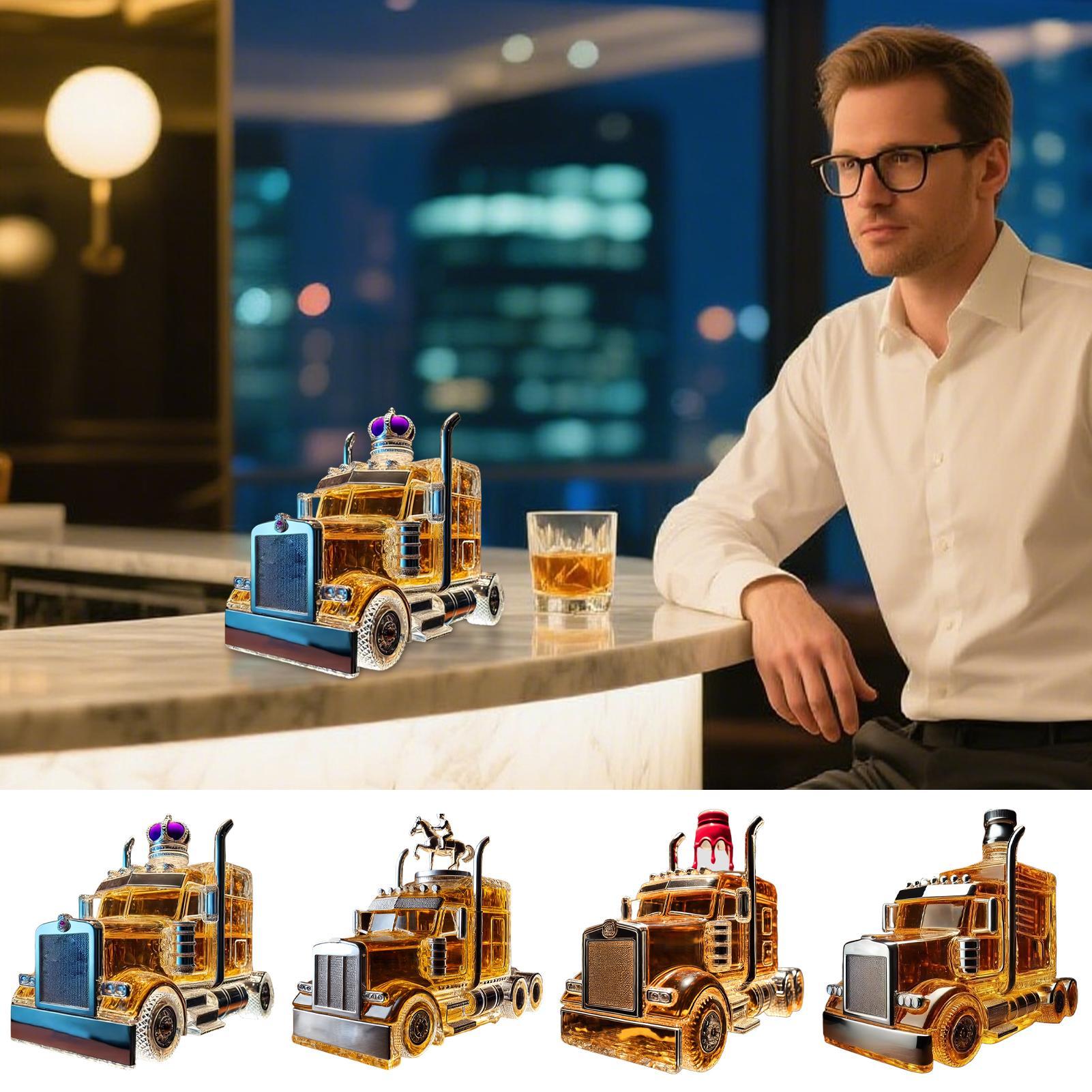 Wine Beer Truck - Wine Decanter Half Truck Bourbon Dispenser