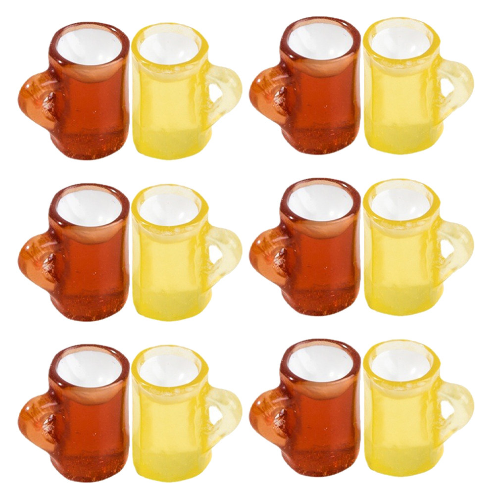 Wine Beer Photo - 20Pcs Miniature Resin Beer Mugs Realistic