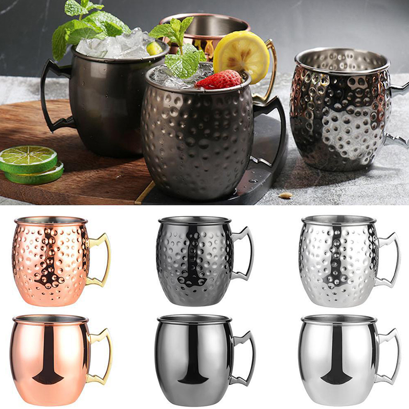 Wine Beer Coffee - 1Pcs 530ml Stainless Steel Moscow Mule
