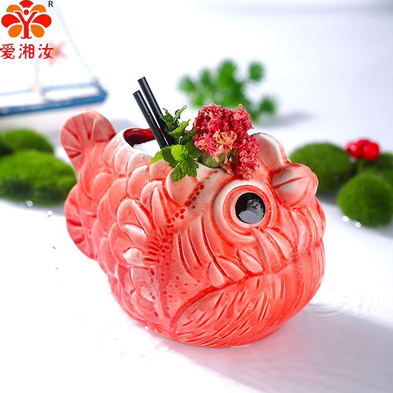 Wine Beer Cocktail - Aixiangru Ins Lưới Đỏ Piranha Thô