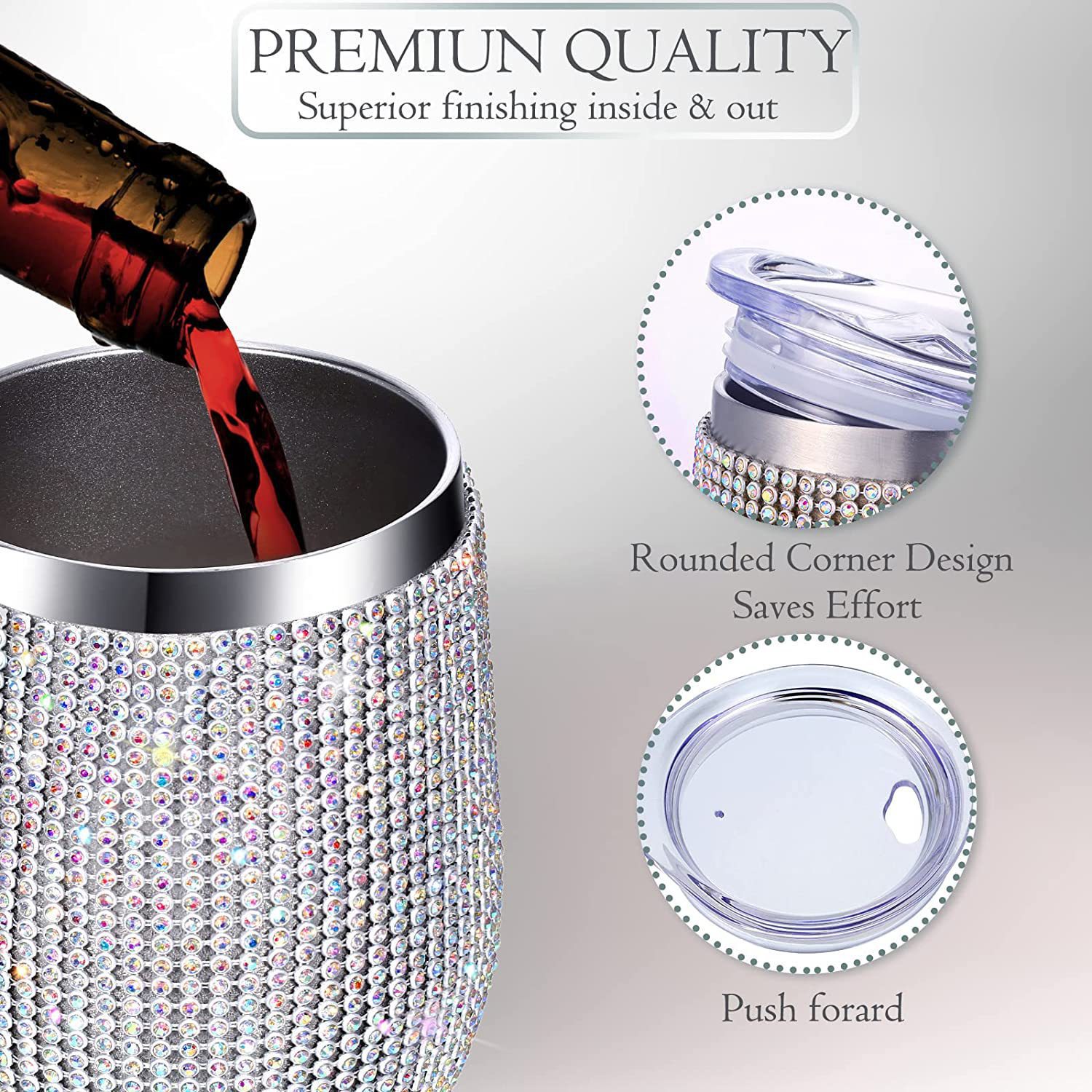 Bling Double-layer Stainless S - đánh giá và giá Wine Beer Coffee