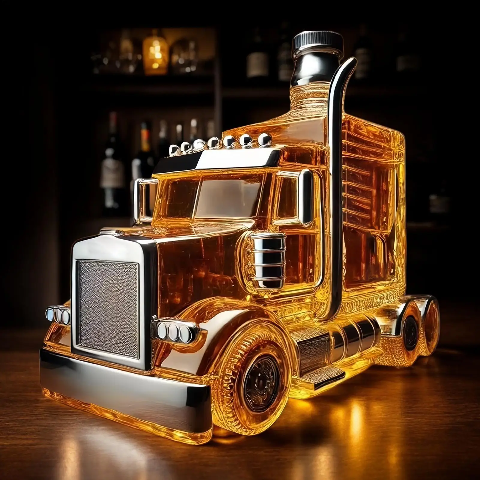 Car Glass Wine Bottle Half Tru - đánh giá và giá Wine Beer Truck