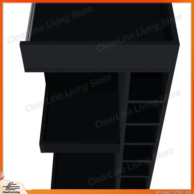 Black Corner Bar Cabinet with  - đánh giá và giá Wine Beer Rum