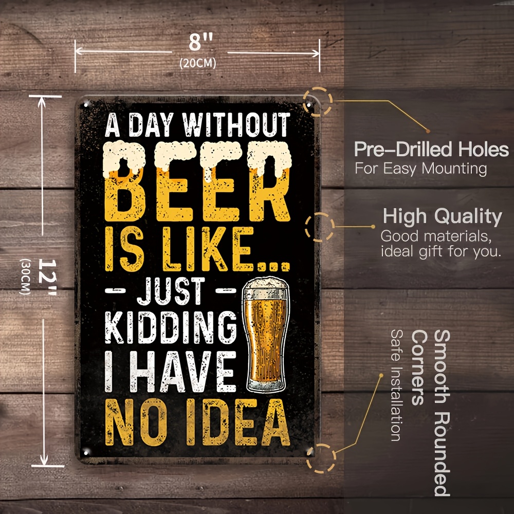 1Pc Vintage 2D Flat Funny Beer - đánh giá và giá Beer And Wine Quote