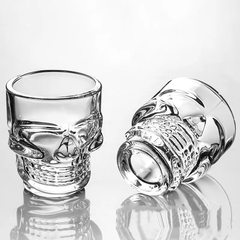1/2Pcs Skull Head Shot Glass C - đánh giá và giá Wine Vodka Beer