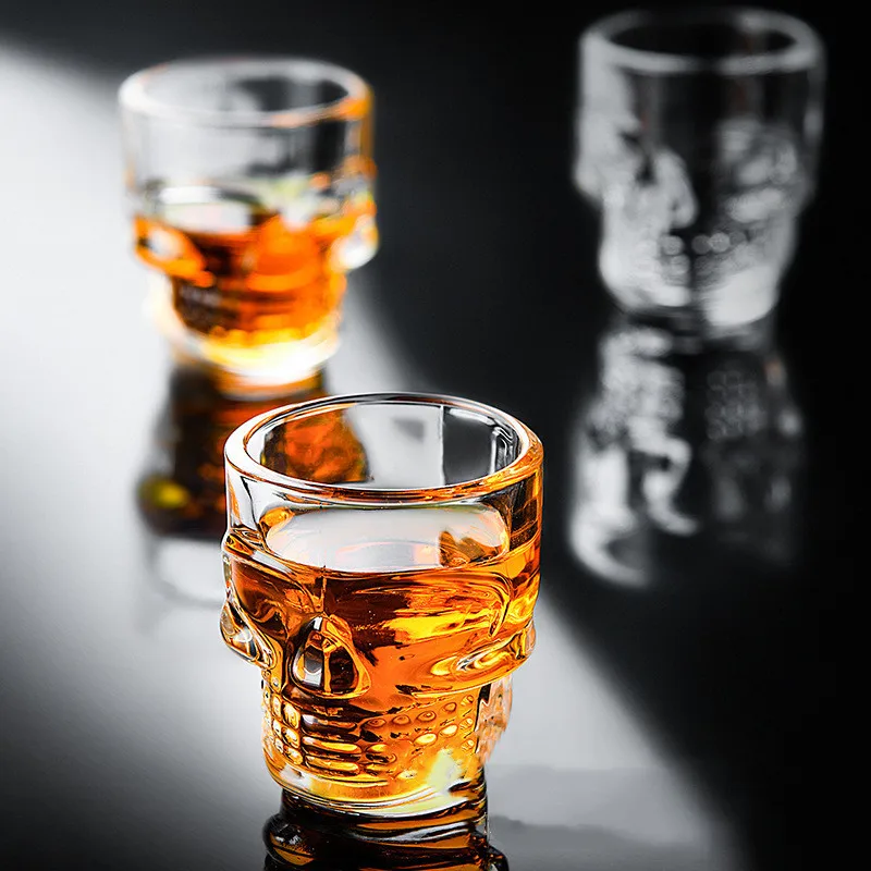 1/2Pcs Skull Head Shot Glass C - đánh giá và giá Wine Vodka Beer