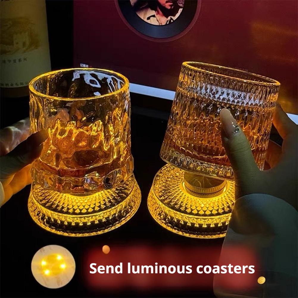 Rotating Whiskey Glass Creativ - đánh giá và giá Wine Beer Cocktail