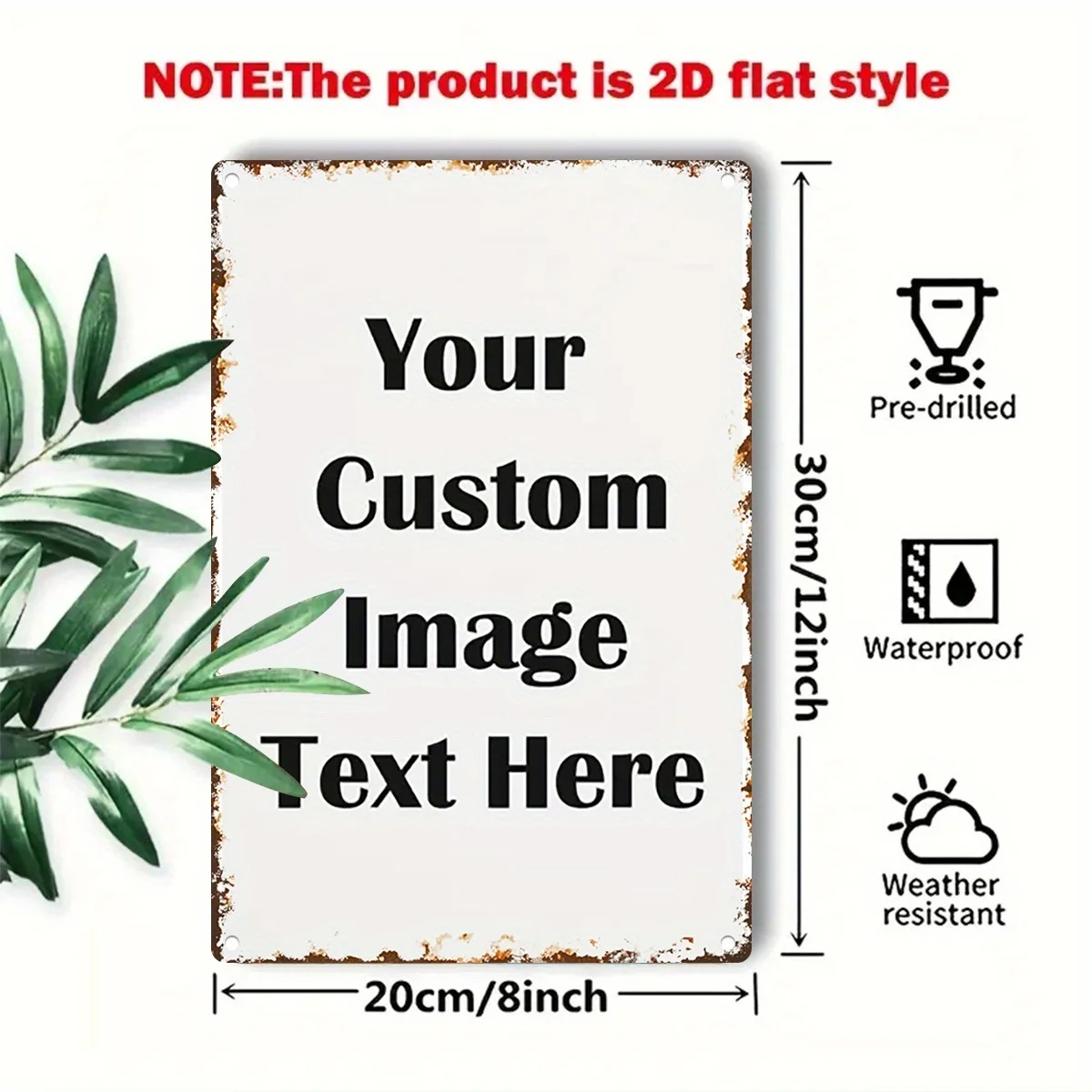 Custom Photo & Text Tin Sign - - đánh giá và giá Wine Tag Label