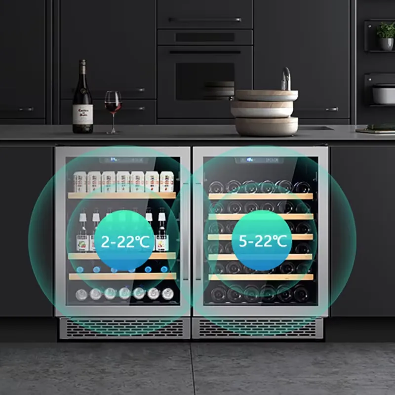 48 Bottle Wine Fridge Dual Gla - đánh giá và giá Wine Beer Fridge Dual Zone