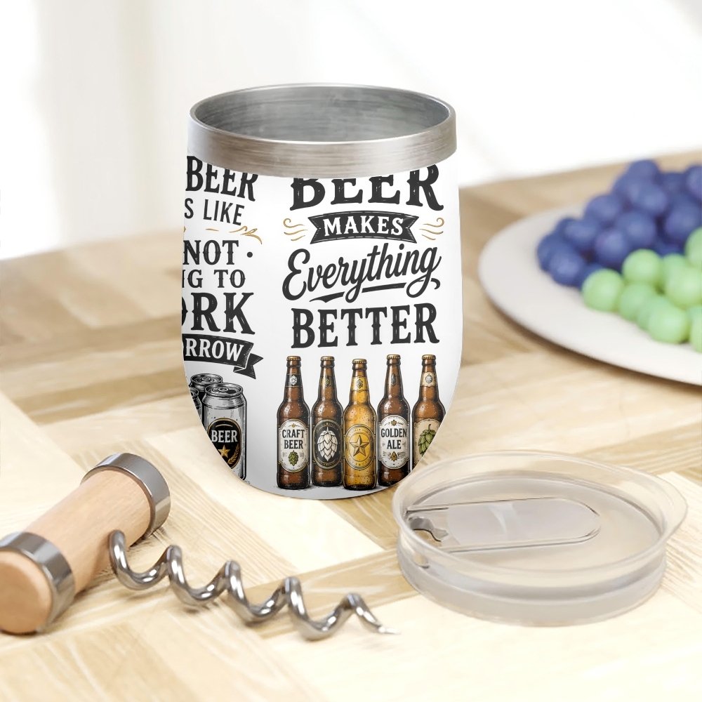 Funny Beer Quotes Vacuum Flask - đánh giá và giá Beer And Wine Quote