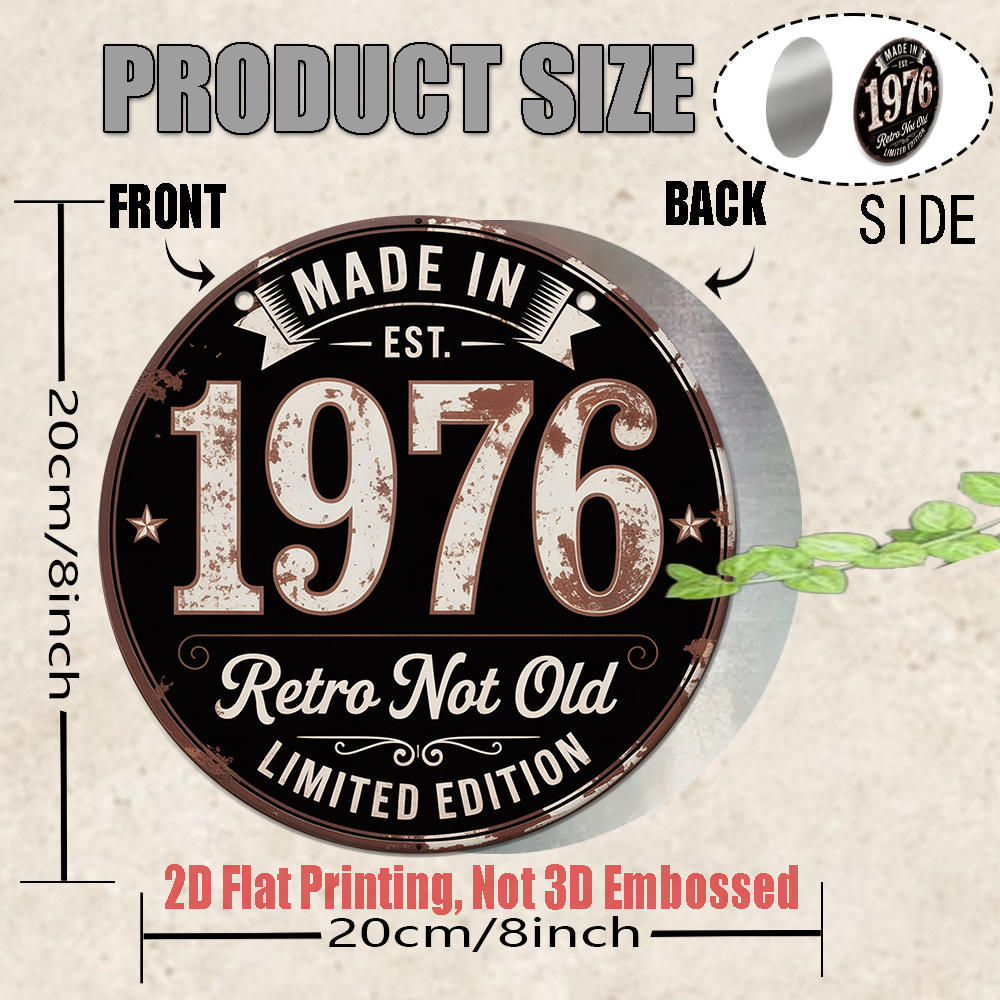2D Flat, 1pc 1976 Vintage Meta - đánh giá và giá Wine Tag Label