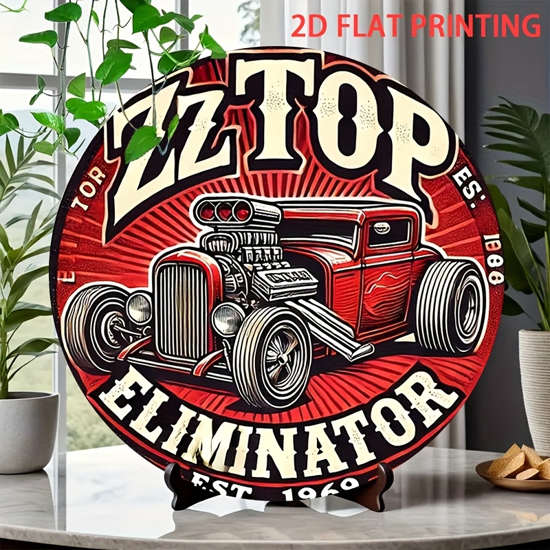 2D Flat, 1pc ZZ Top Eliminator - đánh giá và giá Wine Tag Label