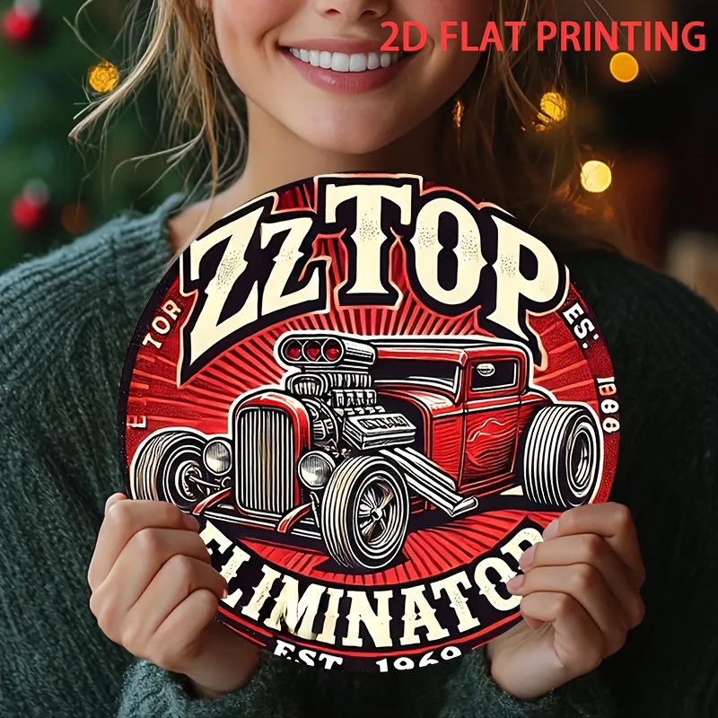 2D Flat, 1pc ZZ Top Eliminator - đánh giá và giá Wine Tag Label