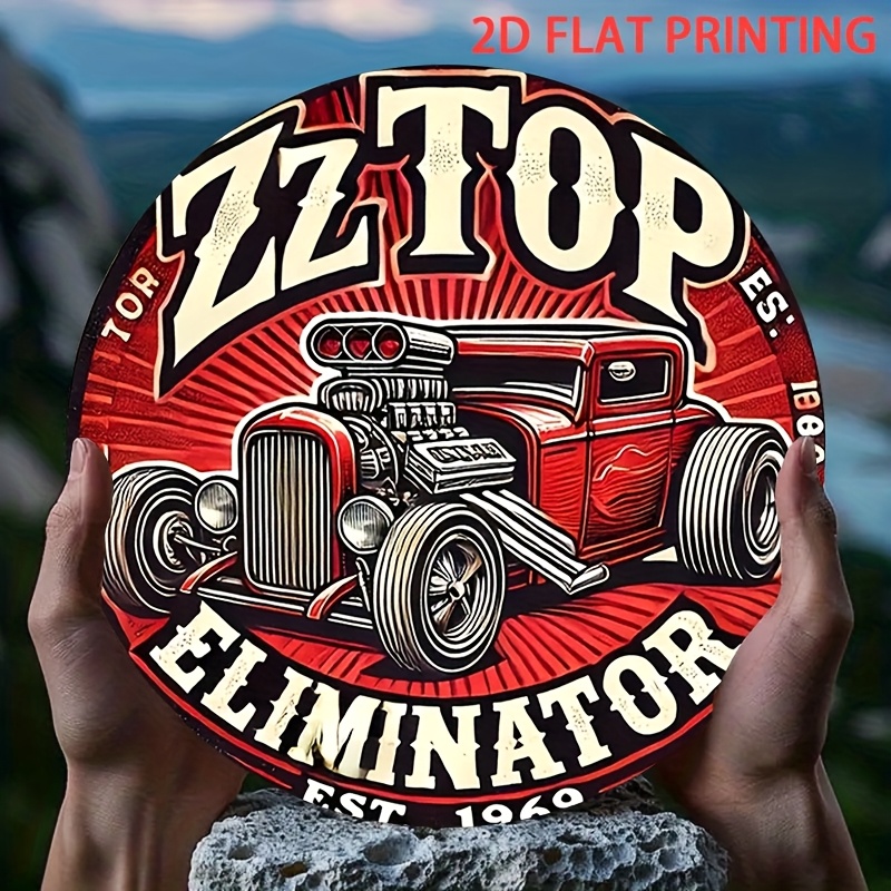 2D Flat, 1pc ZZ Top Eliminator - đánh giá và giá Wine Tag Label
