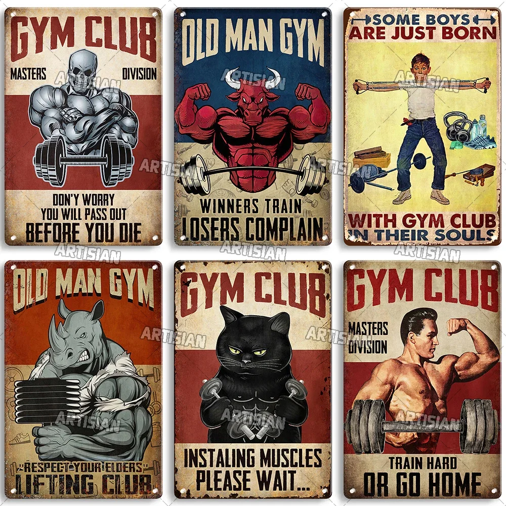 Old Man Gym Club Inspirational - đánh giá và giá Wine Tag Label