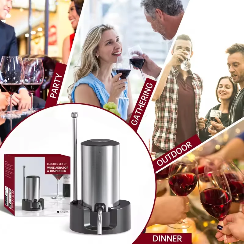 Intelligent Electric Wine Aera - đánh giá và giá Wine Aerator Pour