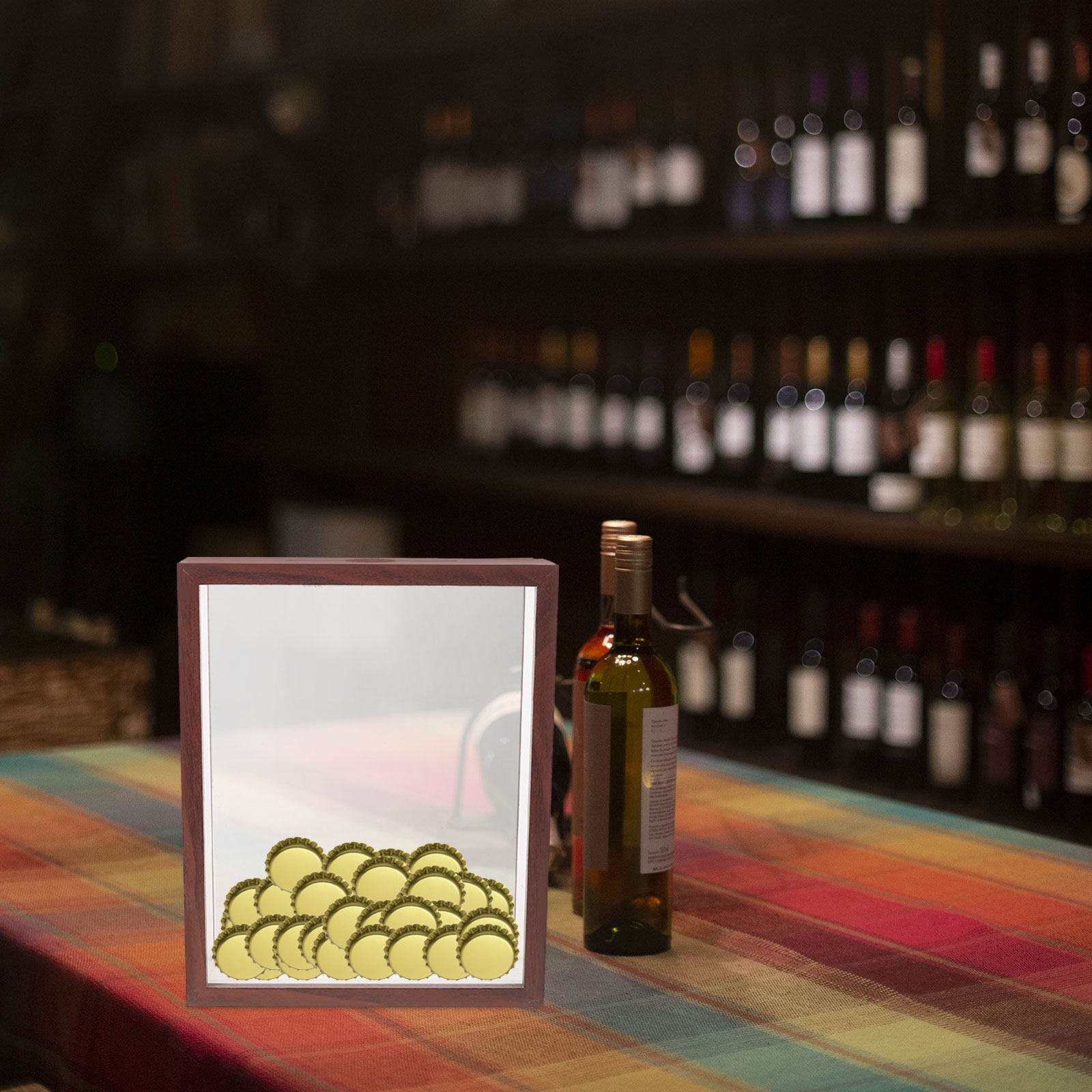 Beer Cap Shadow Box Slot Top L - đánh giá và giá Wine Beer Photo