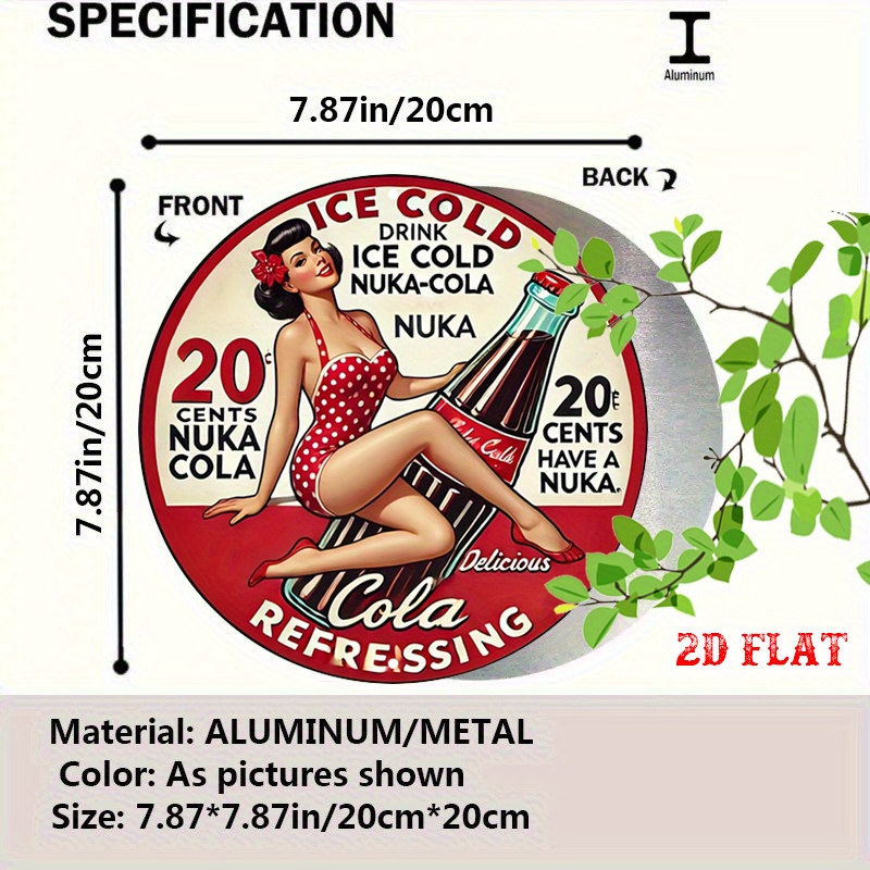 2D Flat, 1pc Retro Pin-Up 7.87 - đánh giá và giá Wine Tag Label