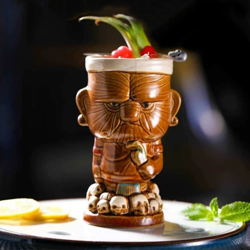 520ml Ceramic Tiki Mug Creativ - đánh giá và giá Wine Beer Coffee