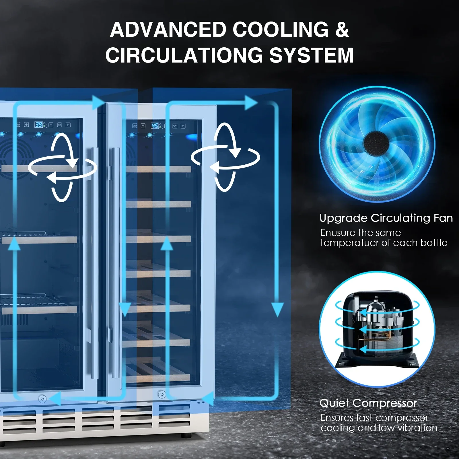 Wine and Beverage Refrigerator - đánh giá và giá Wine Beer Fridge Dual Zone