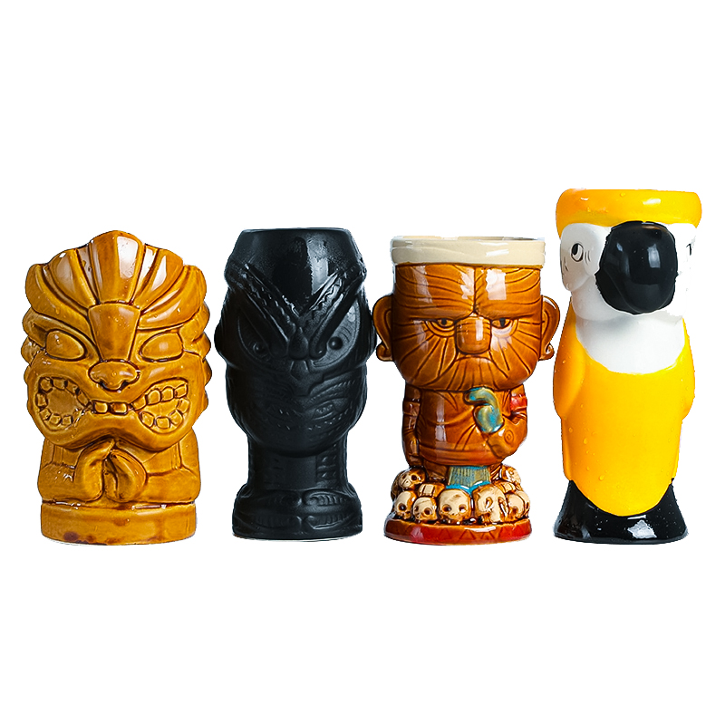 Hawaii Tiki Mugs Cocktail Cup  - đánh giá và giá Wine Beer Cocktail