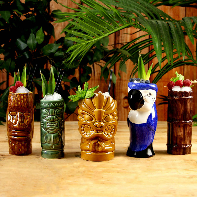 Hawaii Tiki Mugs Cocktail Cup  - đánh giá và giá Wine Beer Cocktail