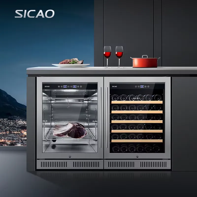 Under Counter Dry Age Fridge W - đánh giá và giá Wine Beer Fridge Dual Zone