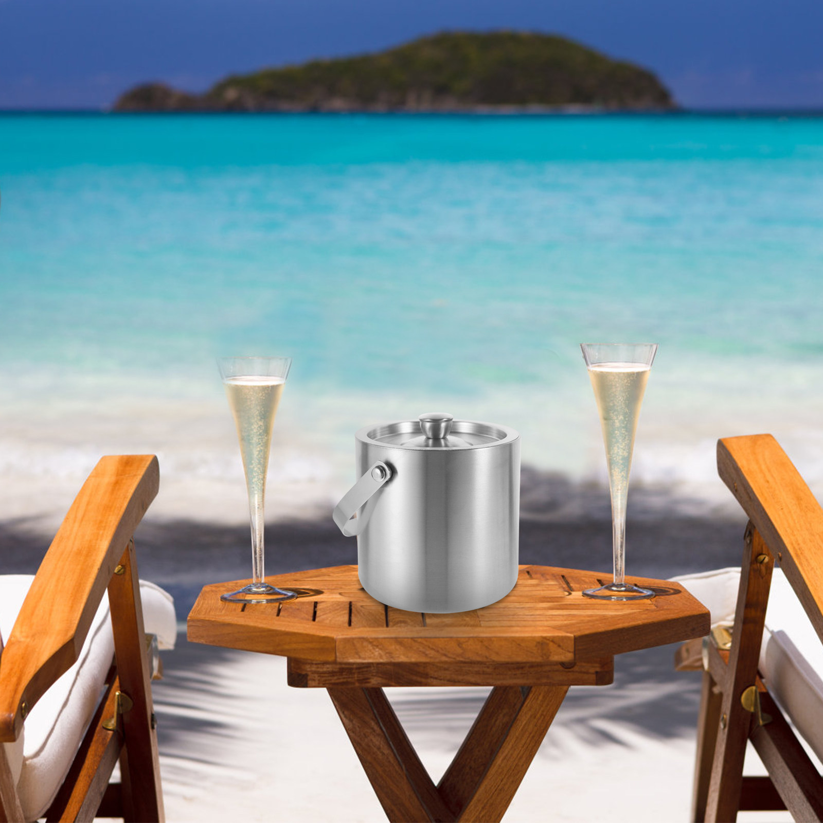 Stainless Steel Insulated Ice  - đánh giá và giá Wine Beer Cocktail