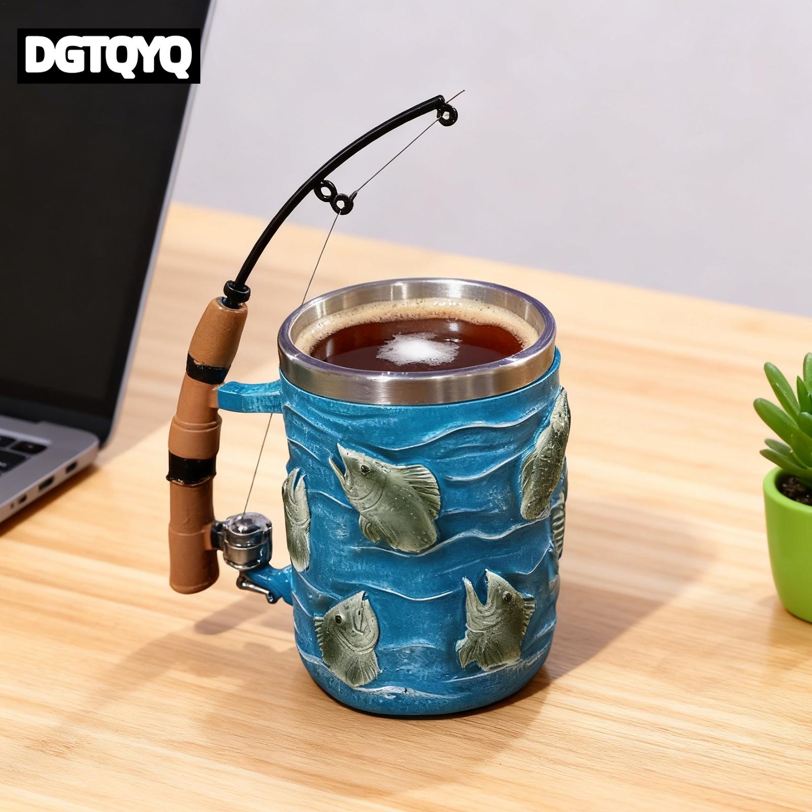 Coffee Mug Resin 3D Fish Cold  - đánh giá và giá Wine Beer Coffee