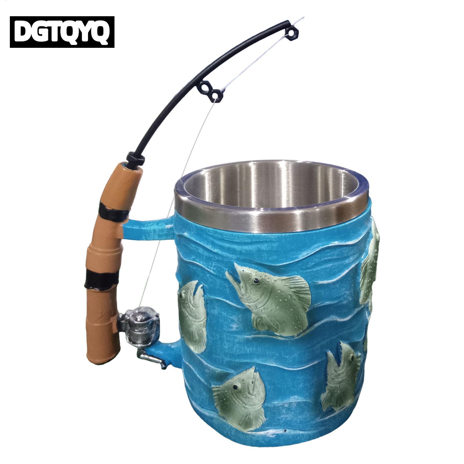 Coffee Mug Resin 3D Fish Cold  - đánh giá và giá Wine Beer Coffee