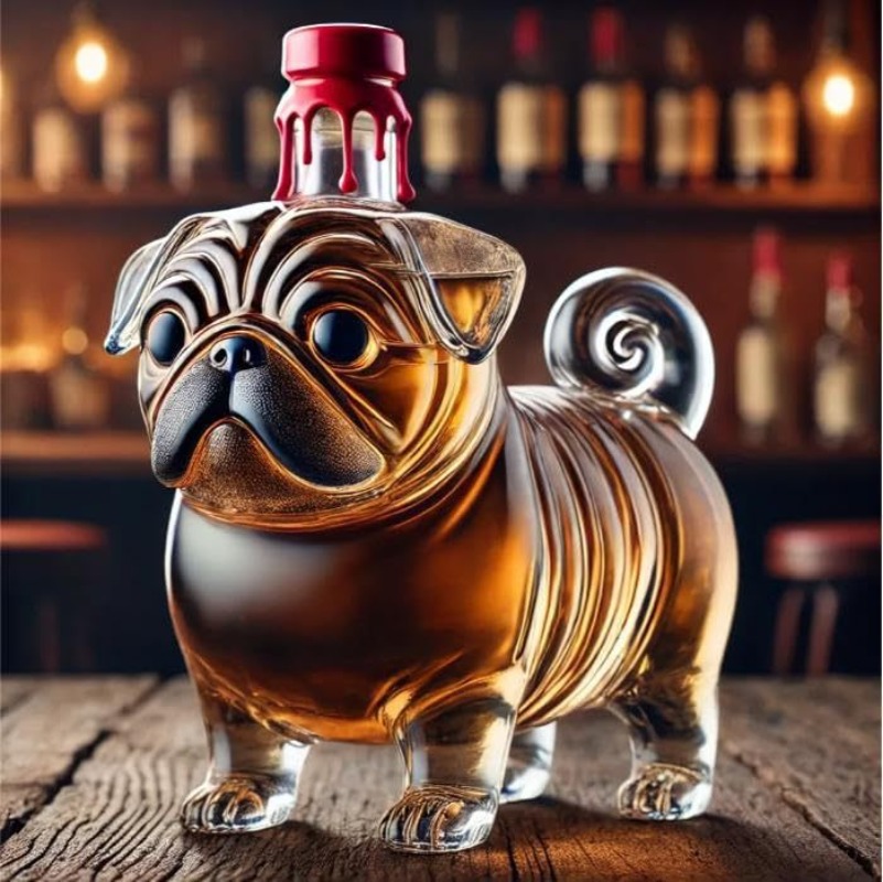Transparent Whiskey Hanger Pug - đánh giá và giá Wine Vodka Beer